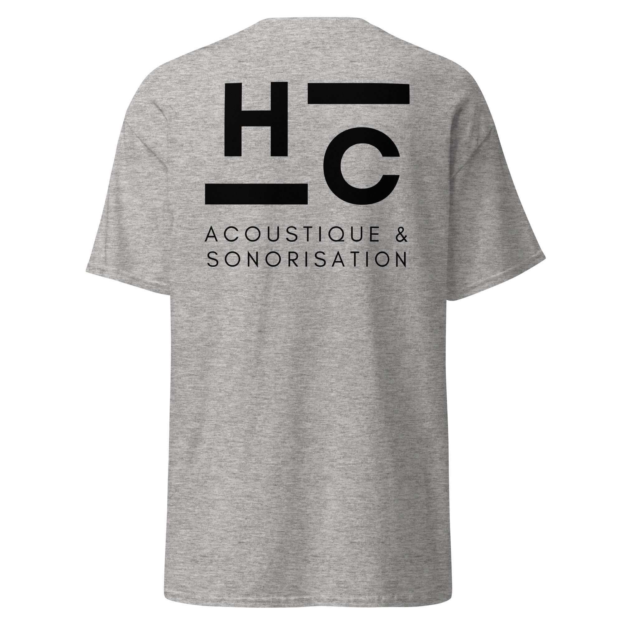 HC Acoustique - T-shirt classique unisexe - Imp. cœur et dos