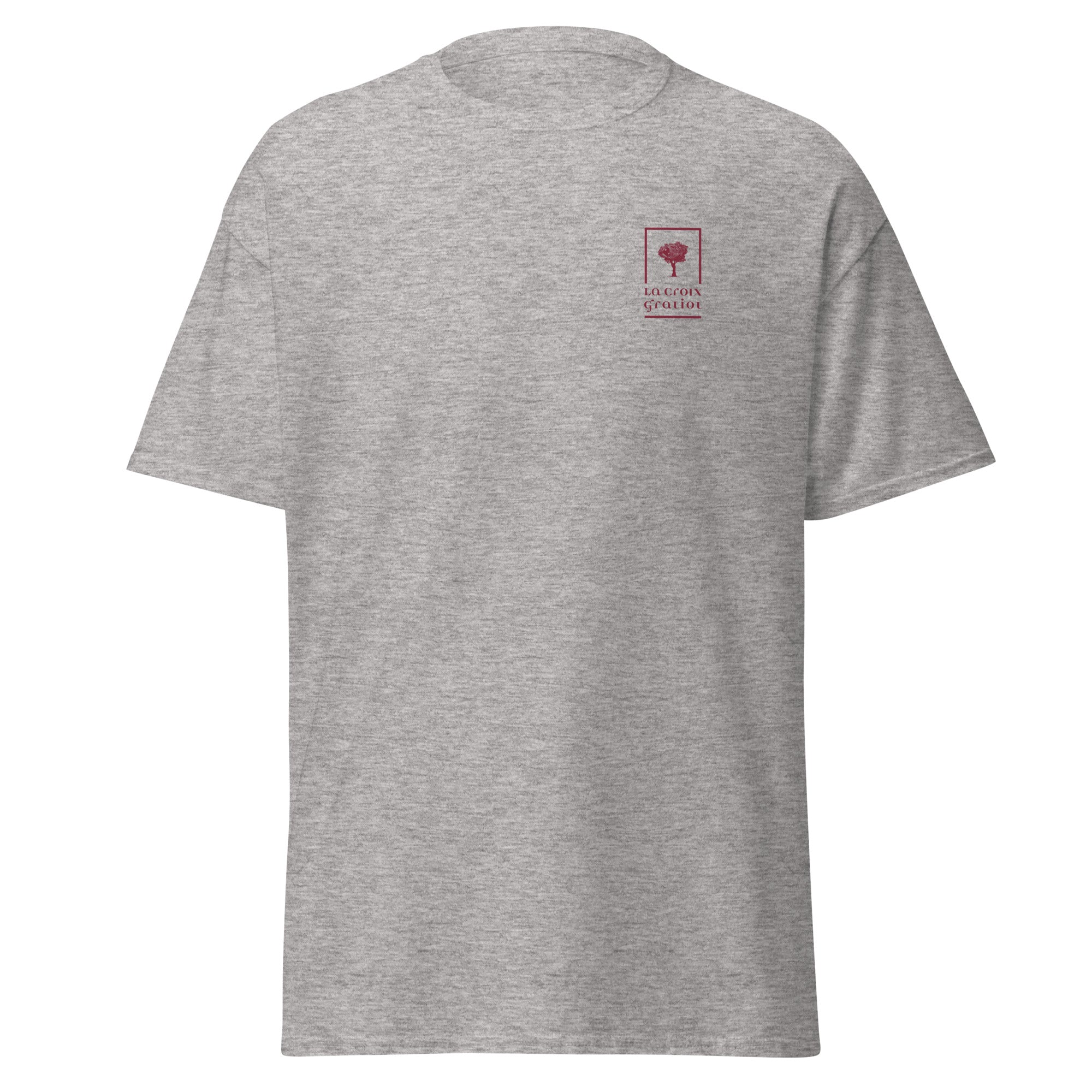 La Croix Gratiot - T-shirt classique unisexe - 2 marquages : Coeur et dos