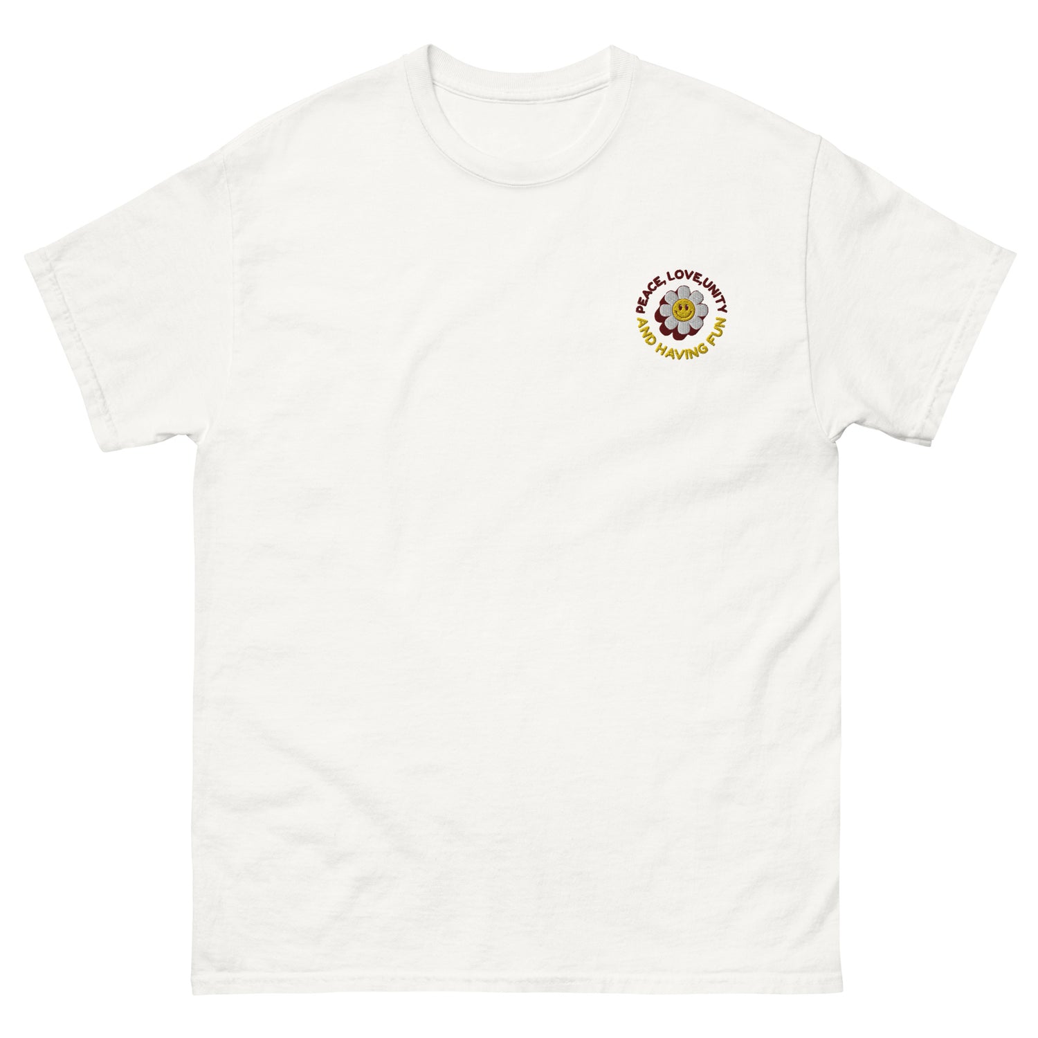 Peace Love Unity - T-shirt classique unisexe - Brodé