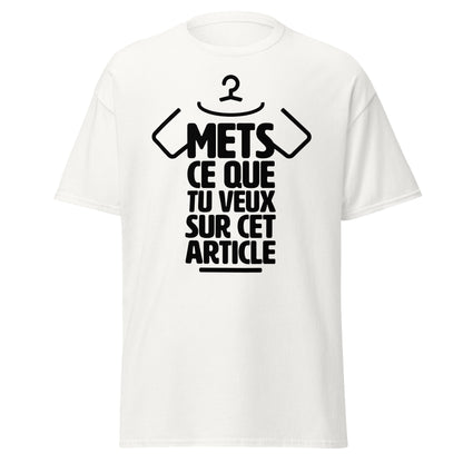 T-shirt unisexe classique personnalisable