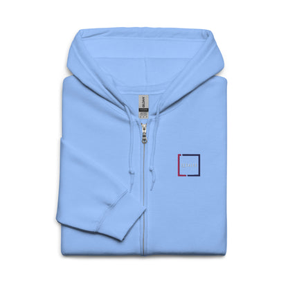 Tecaled - Sweat à capuche épais unisexe à fermeture éclair brodé