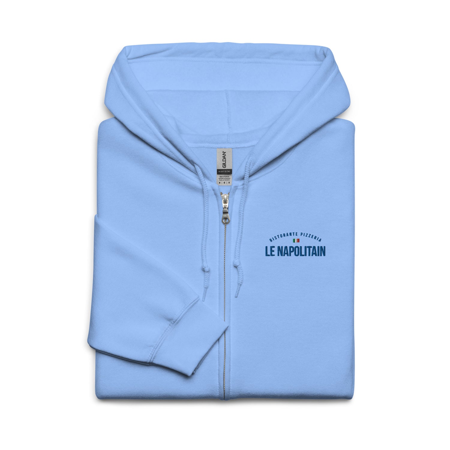 Le Napolitain - Sweat à capuche épais unisexe à fermeture éclair - Brodé