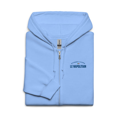 Le Napolitain - Sweat à capuche épais unisexe à fermeture éclair - Brodé