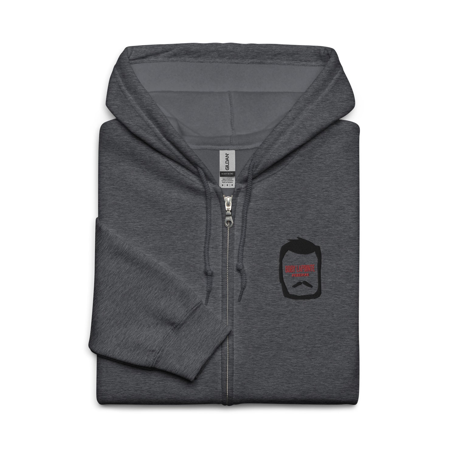 Boby Lapointe - Santiago Bará - Sweat à capuche épais unisexe zippé - Brodé