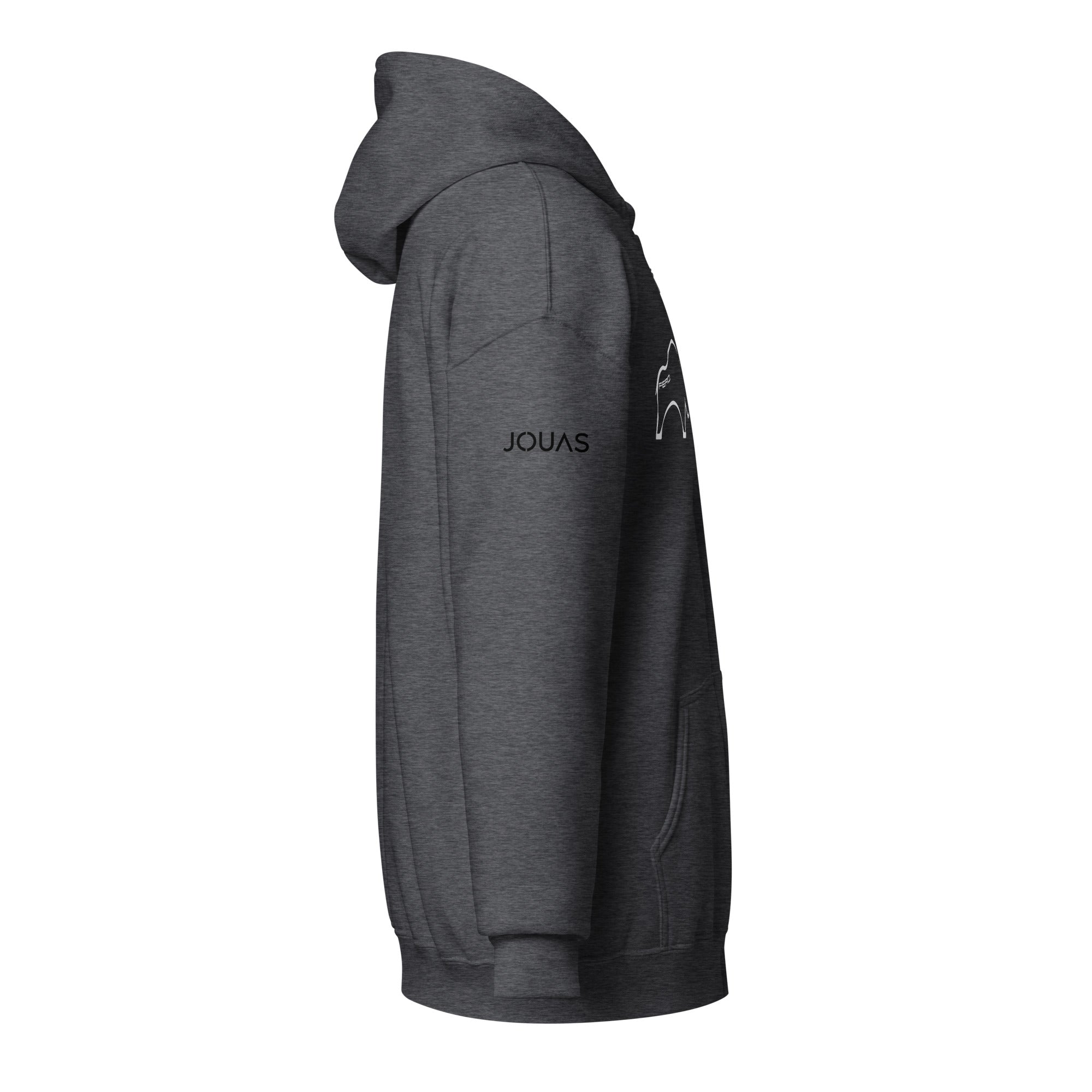 Fero Mone Sweat à capuche épais unisexe zippé - 2 marquages - Face et Manche