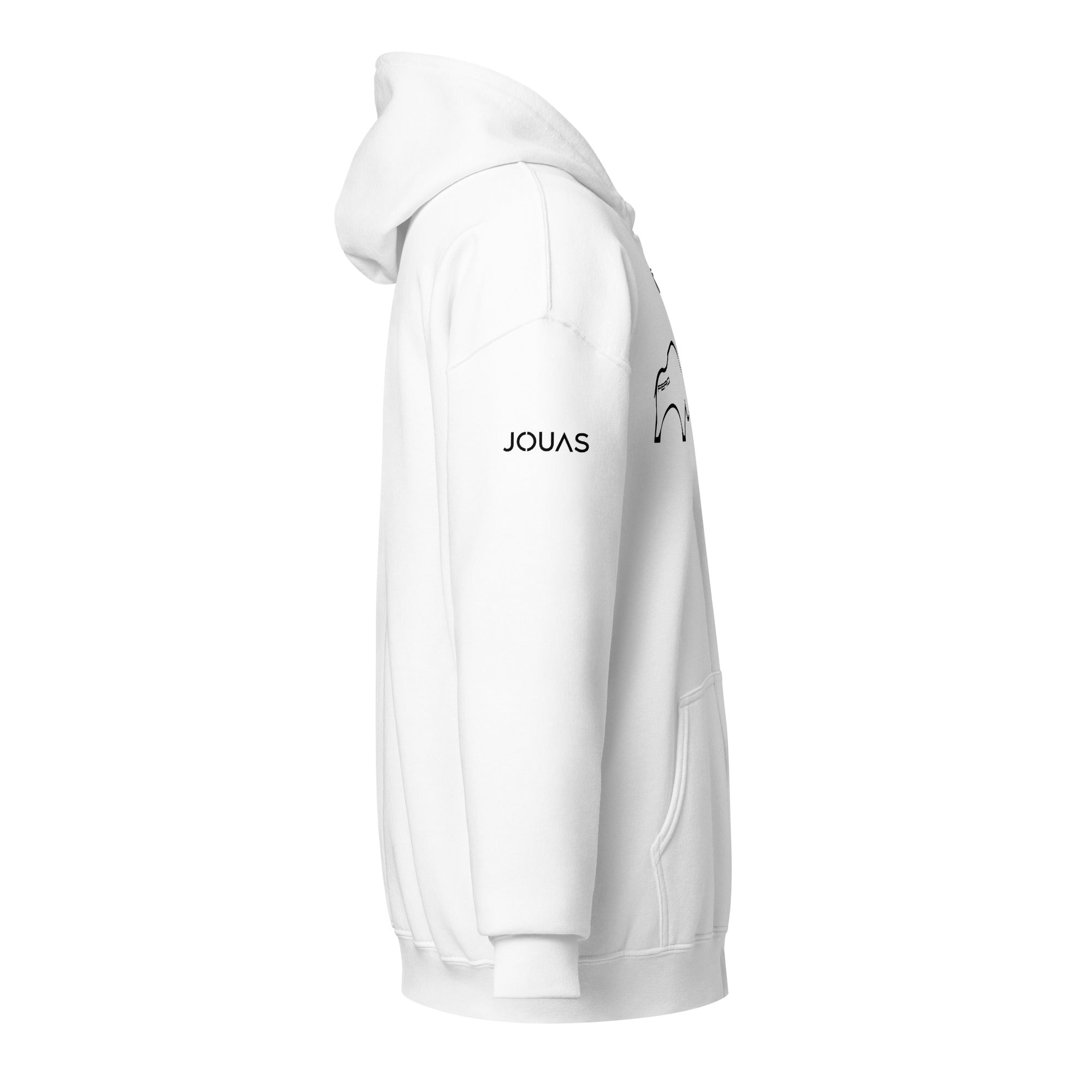 Fero Mone Sweat à capuche épais unisexe zippé - 2 marquages - Face et Manche