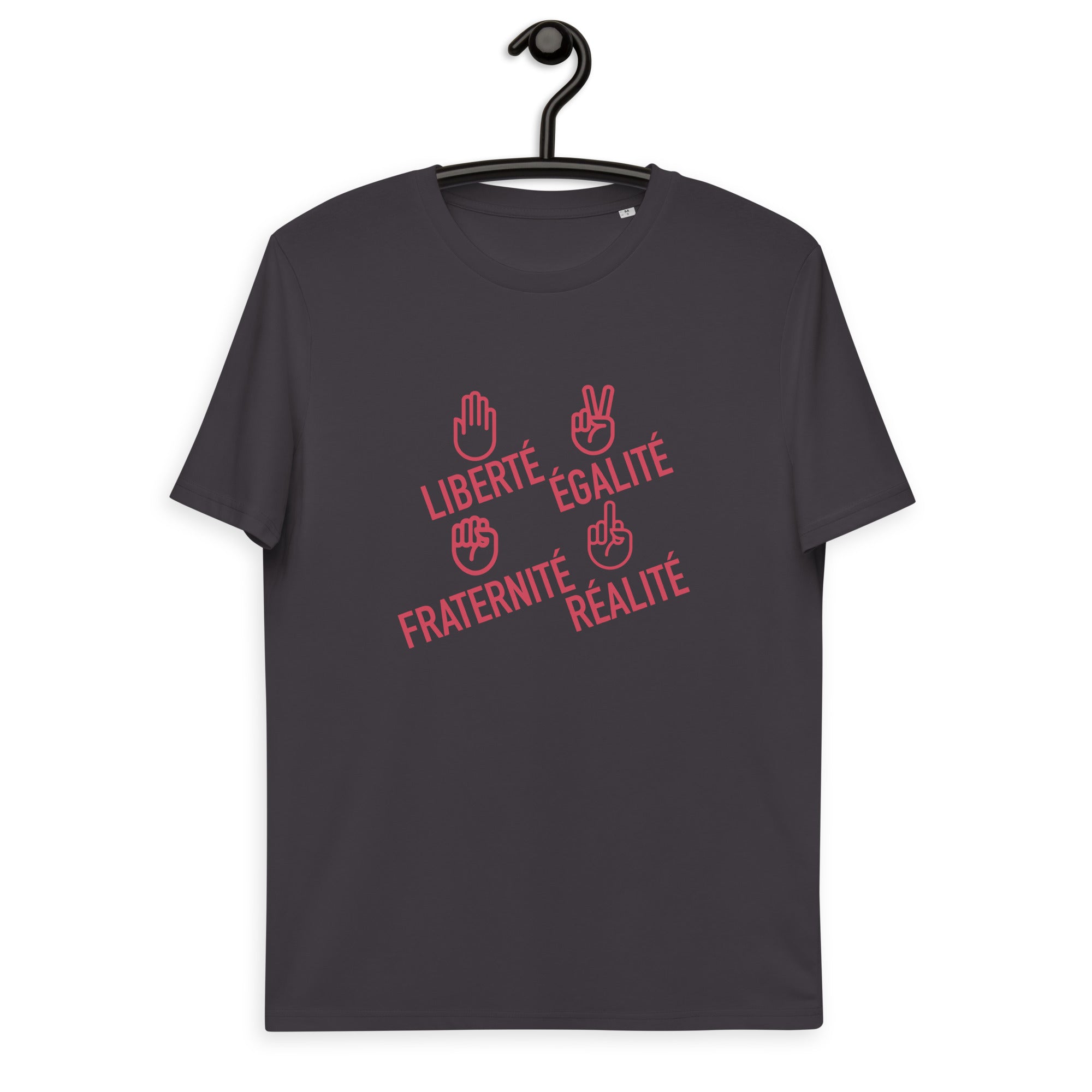 Liberté égalité fraternité réalité  - T-shirt unisexe en coton biologique