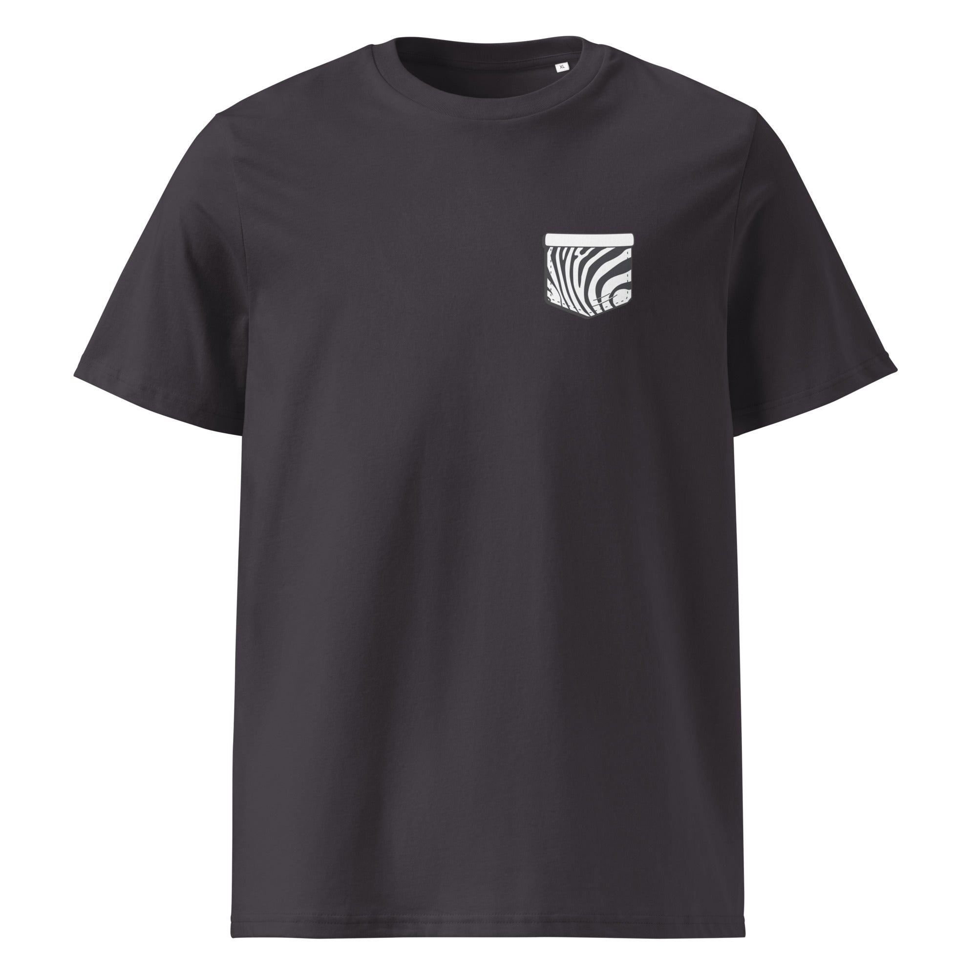 Zebre Pocket - T-shirt unisexe en coton biologique