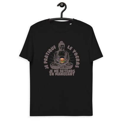 Je pratique le yogras -T-shirt unisexe en coton biologique
