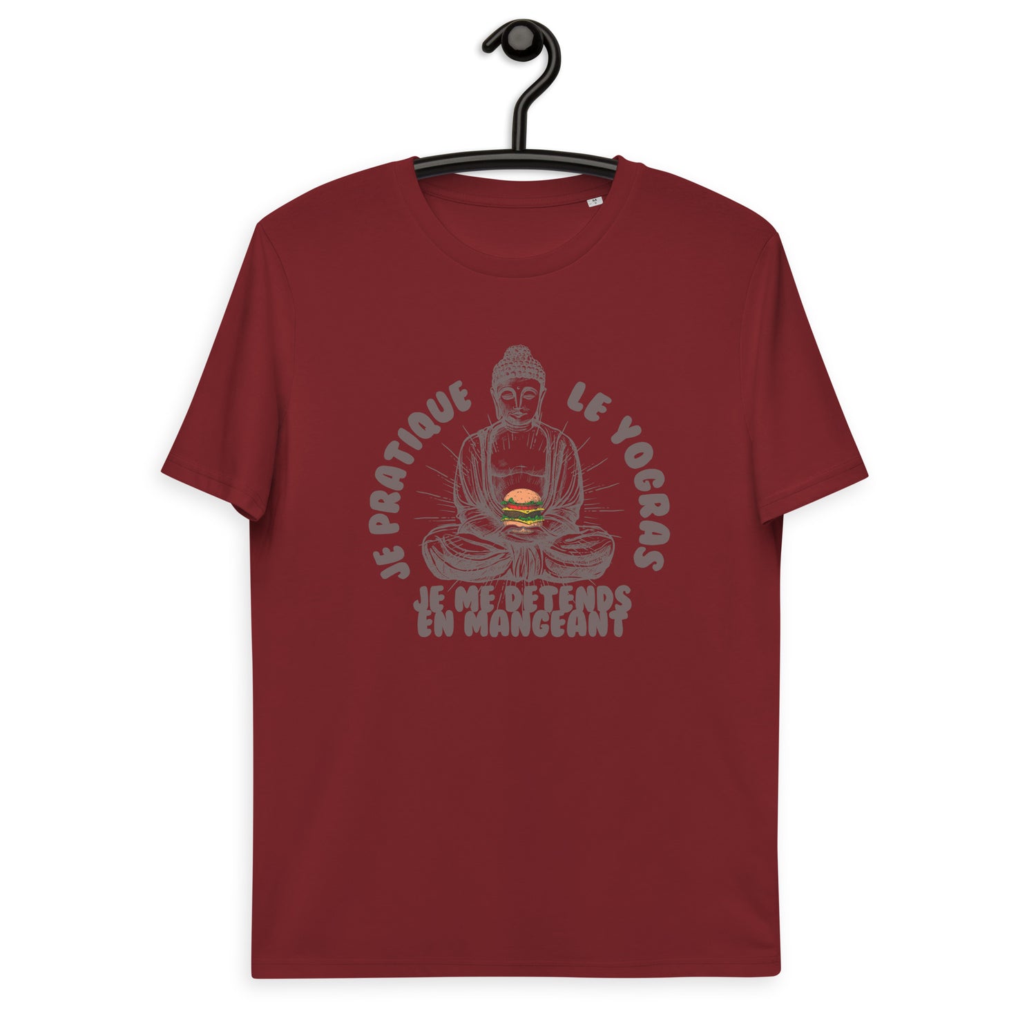 Je pratique le yogras -T-shirt unisexe en coton biologique