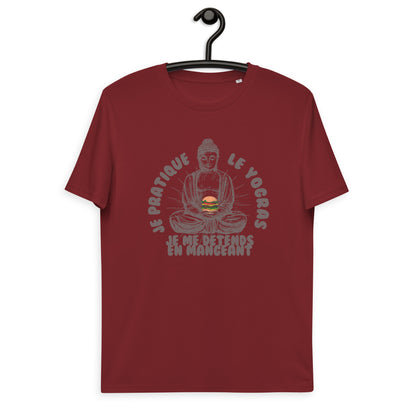 Je pratique le yogras -T-shirt unisexe en coton biologique
