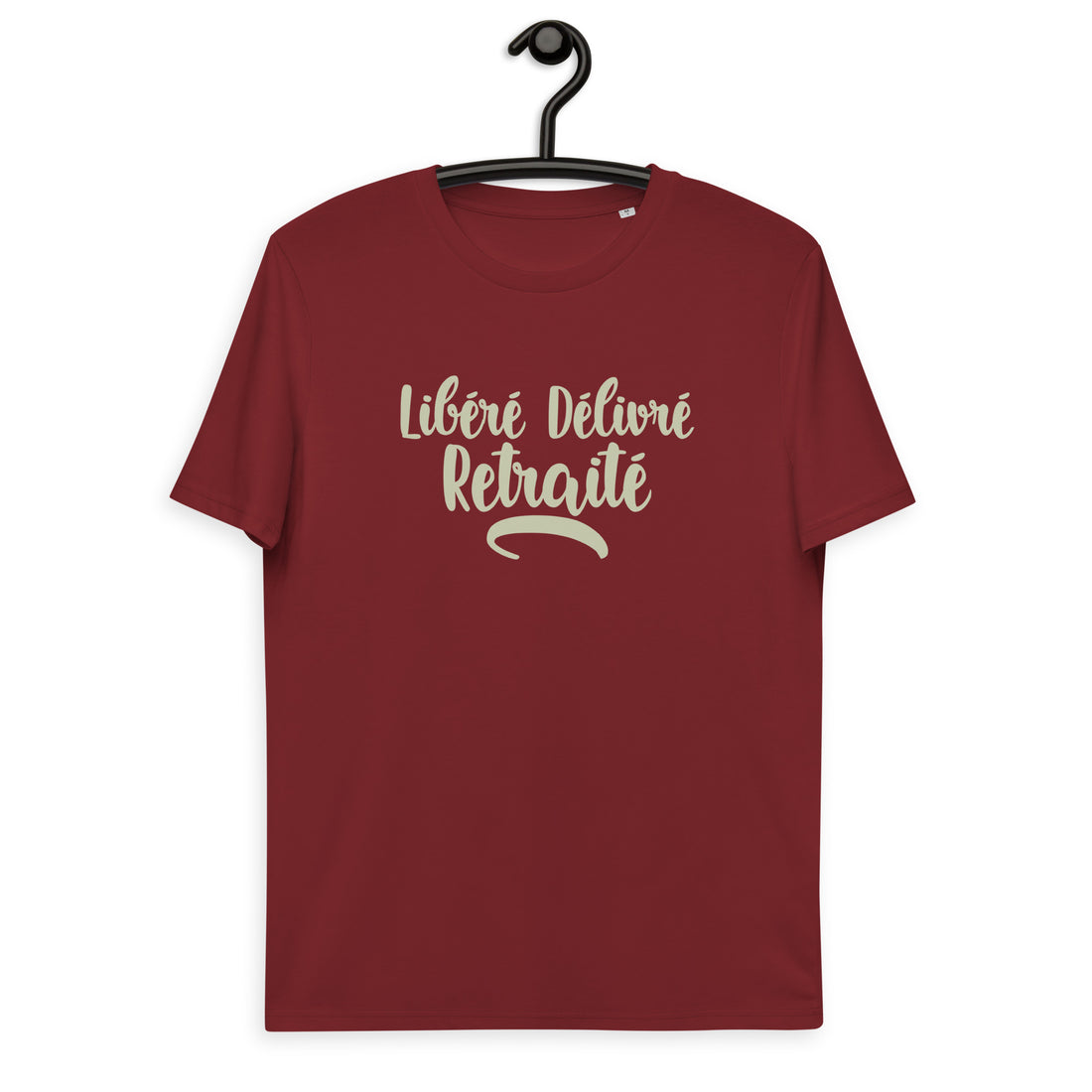 Libéré délivré retraité - T-shirt unisexe en coton biologique