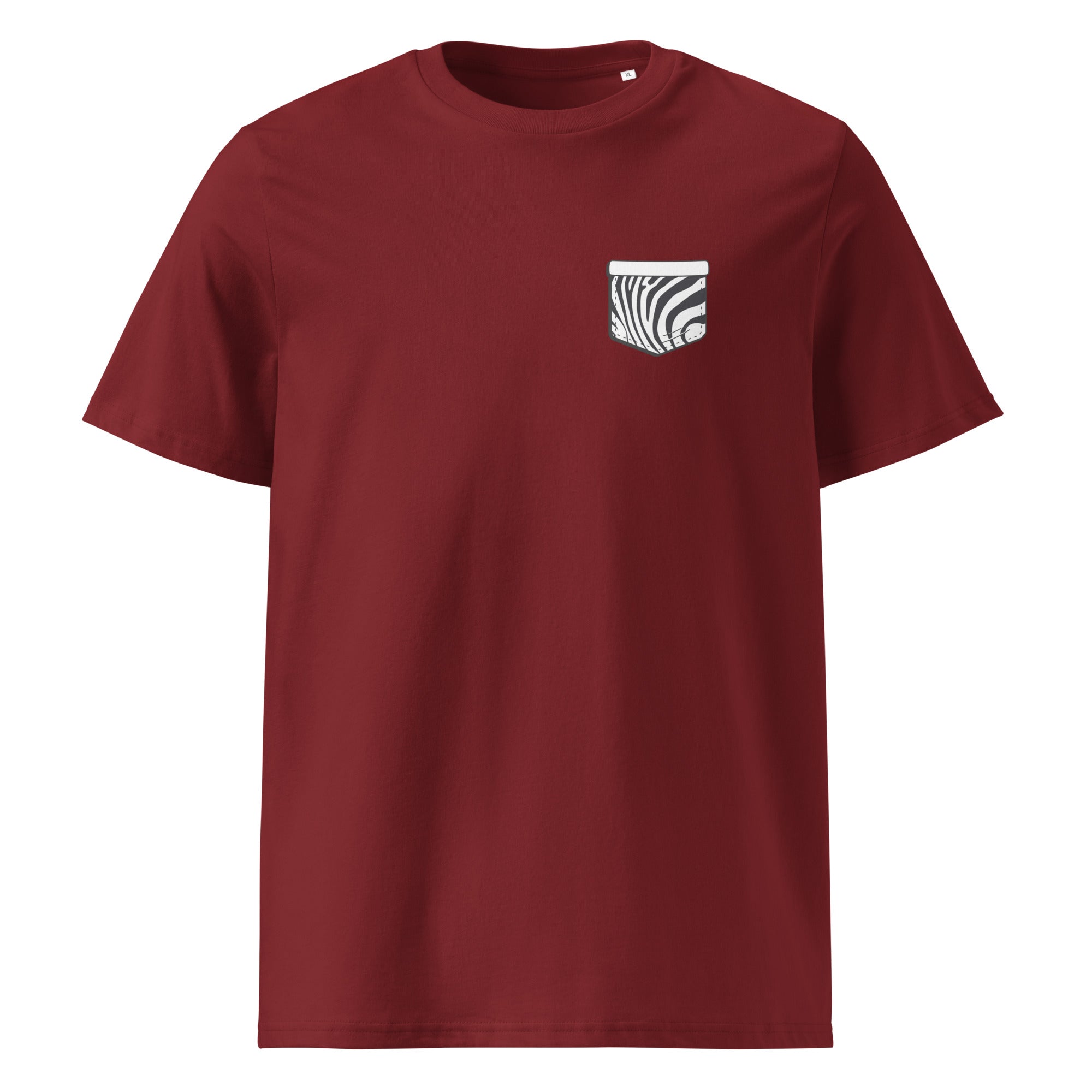 Zebre Pocket - T-shirt unisexe en coton biologique