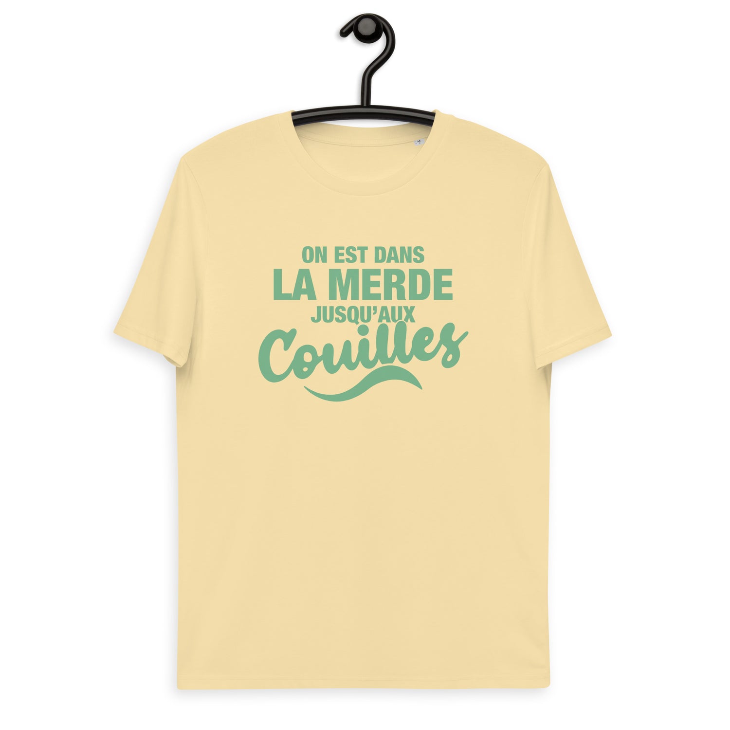 Dans la merde - T-shirt unisexe en coton biologique