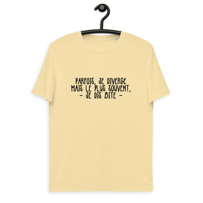 Parfois, je diverge - T-shirt unisexe en coton biologique