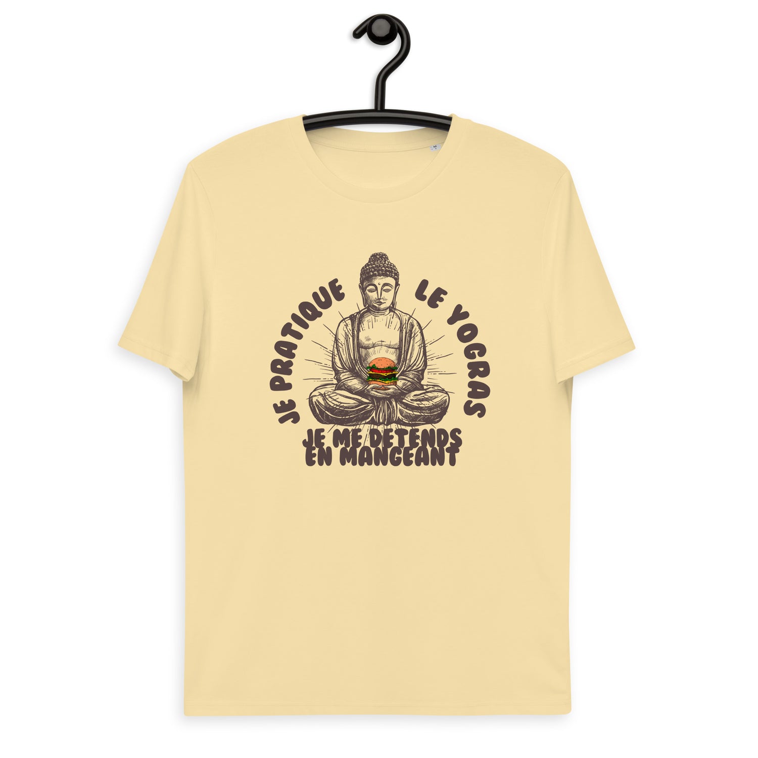 Je pratique le yogras -T-shirt unisexe en coton biologique
