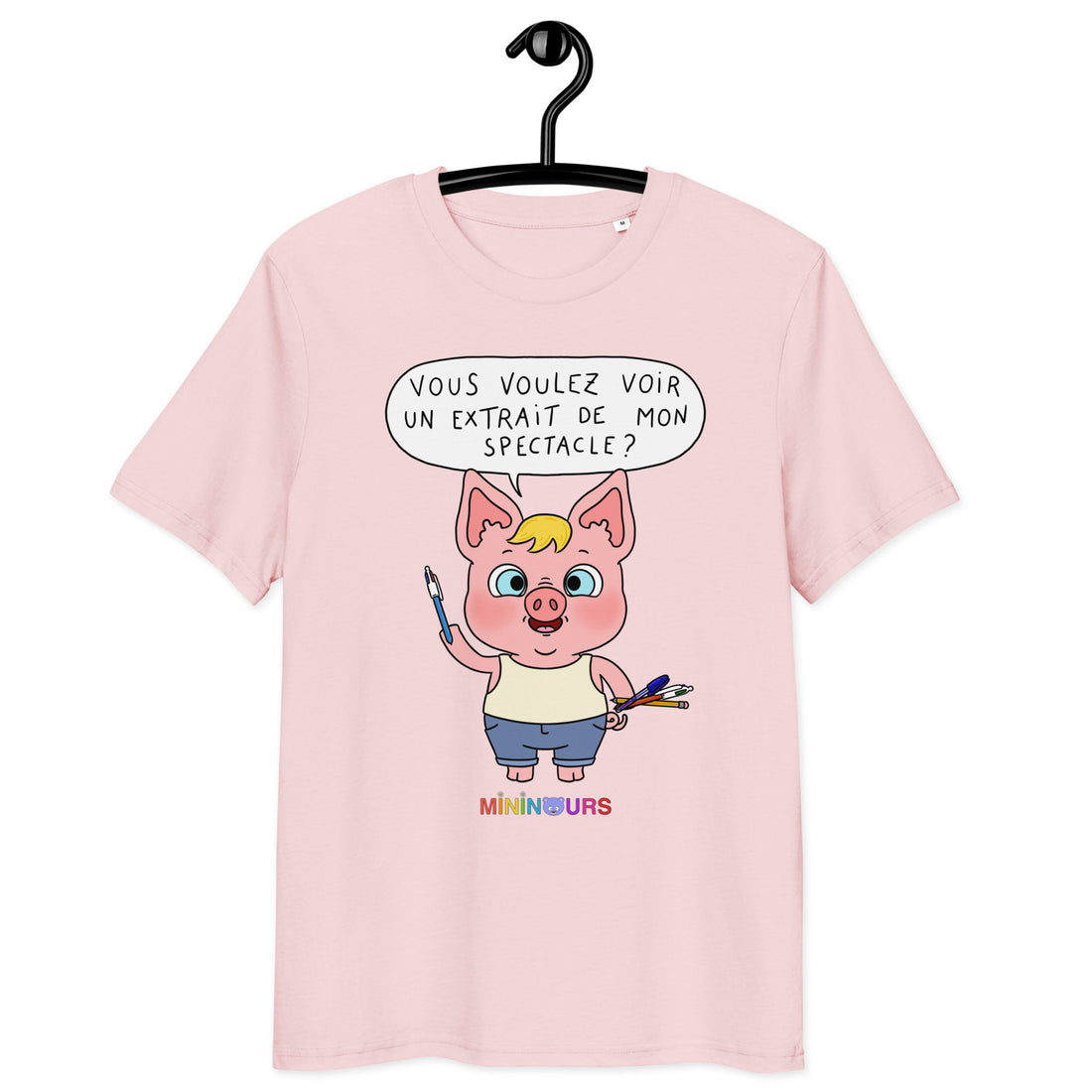 Cochonnet E3 - Mininours - T-shirt unisexe en coton biologique