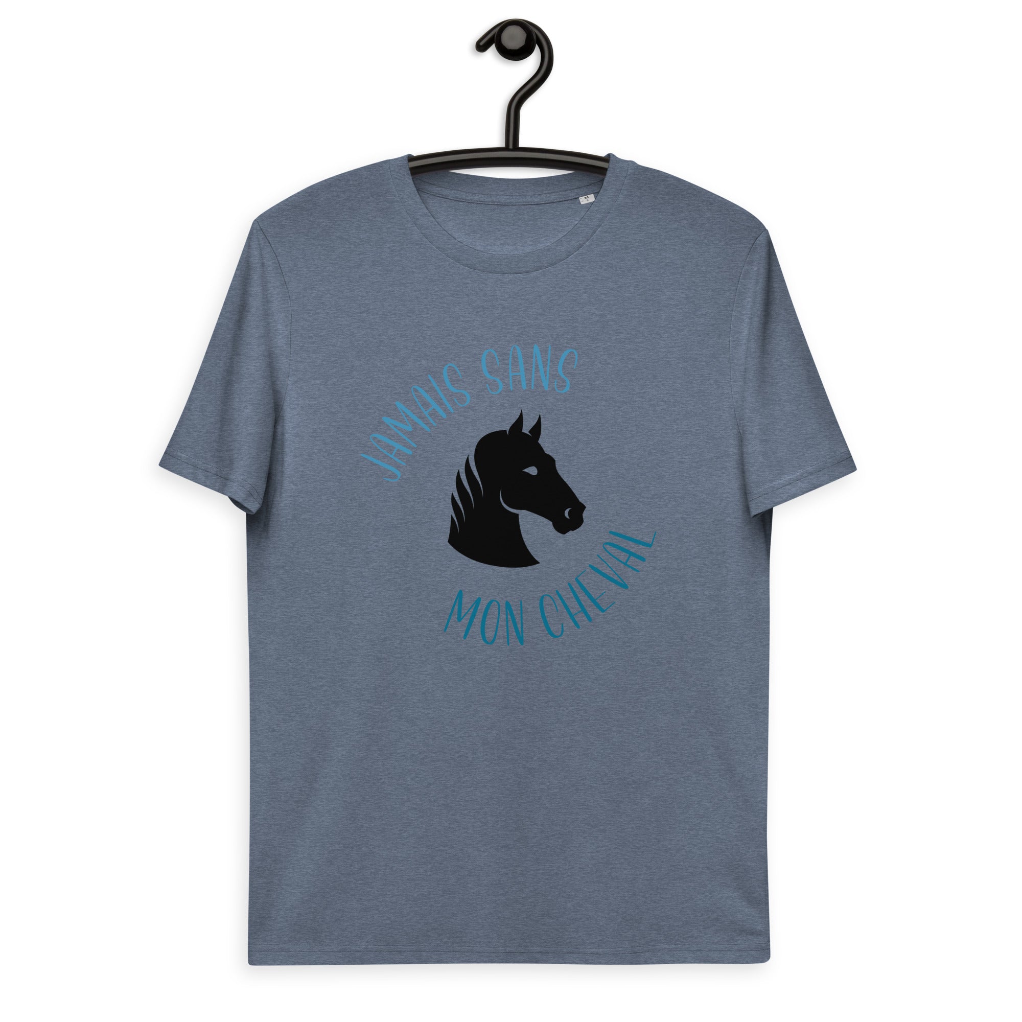 Jamais sans mon cheval - T-shirt unisexe en coton biologique
