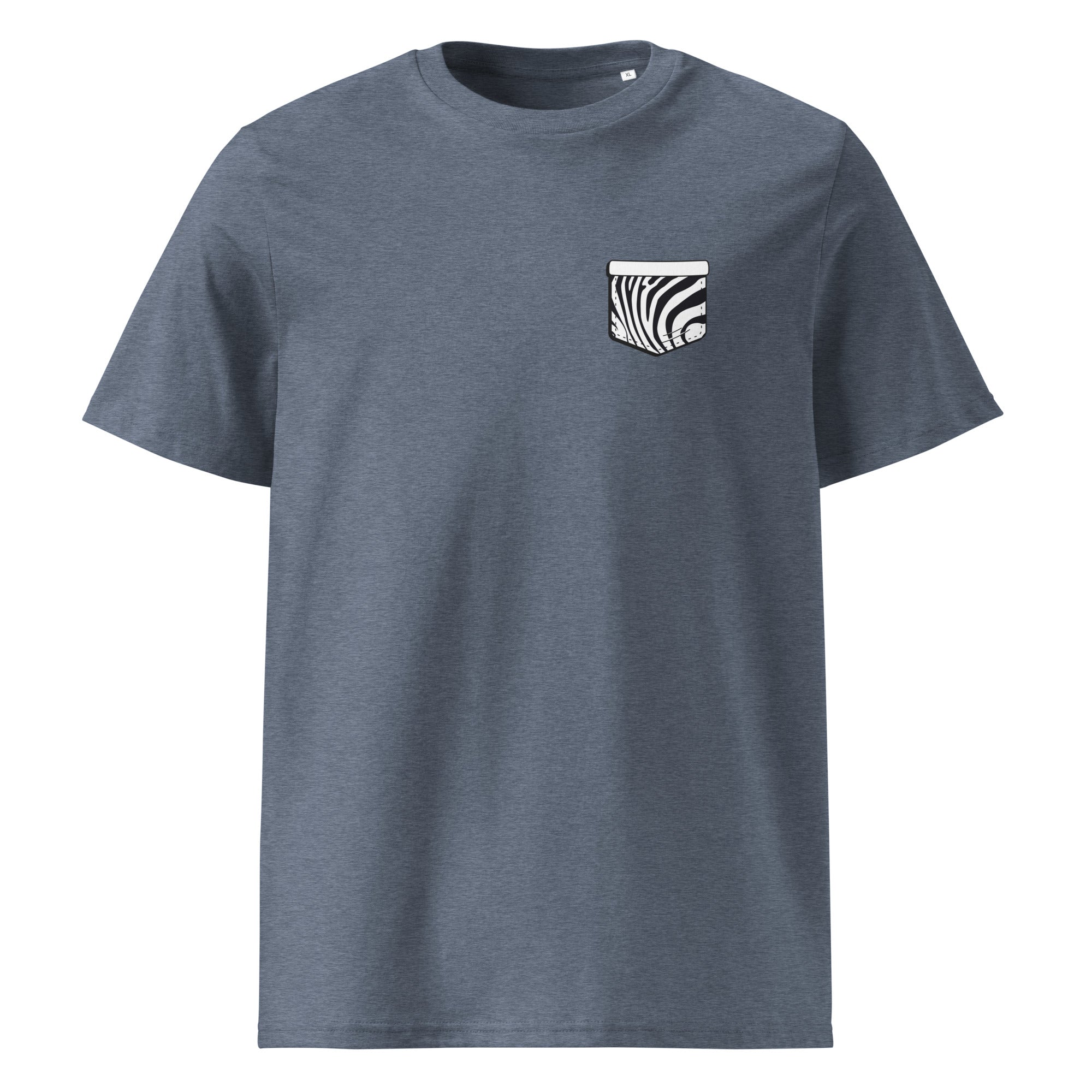 Zebre Pocket - T-shirt unisexe en coton biologique