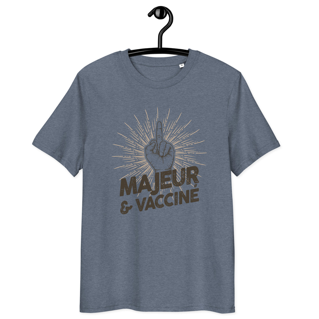 Majeur et vacciné - T-shirt unisexe en coton biologique