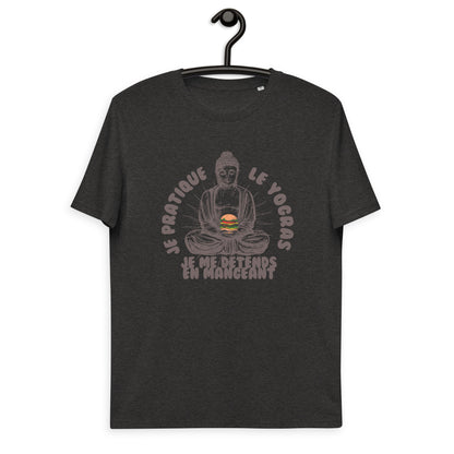 Je pratique le yogras -T-shirt unisexe en coton biologique