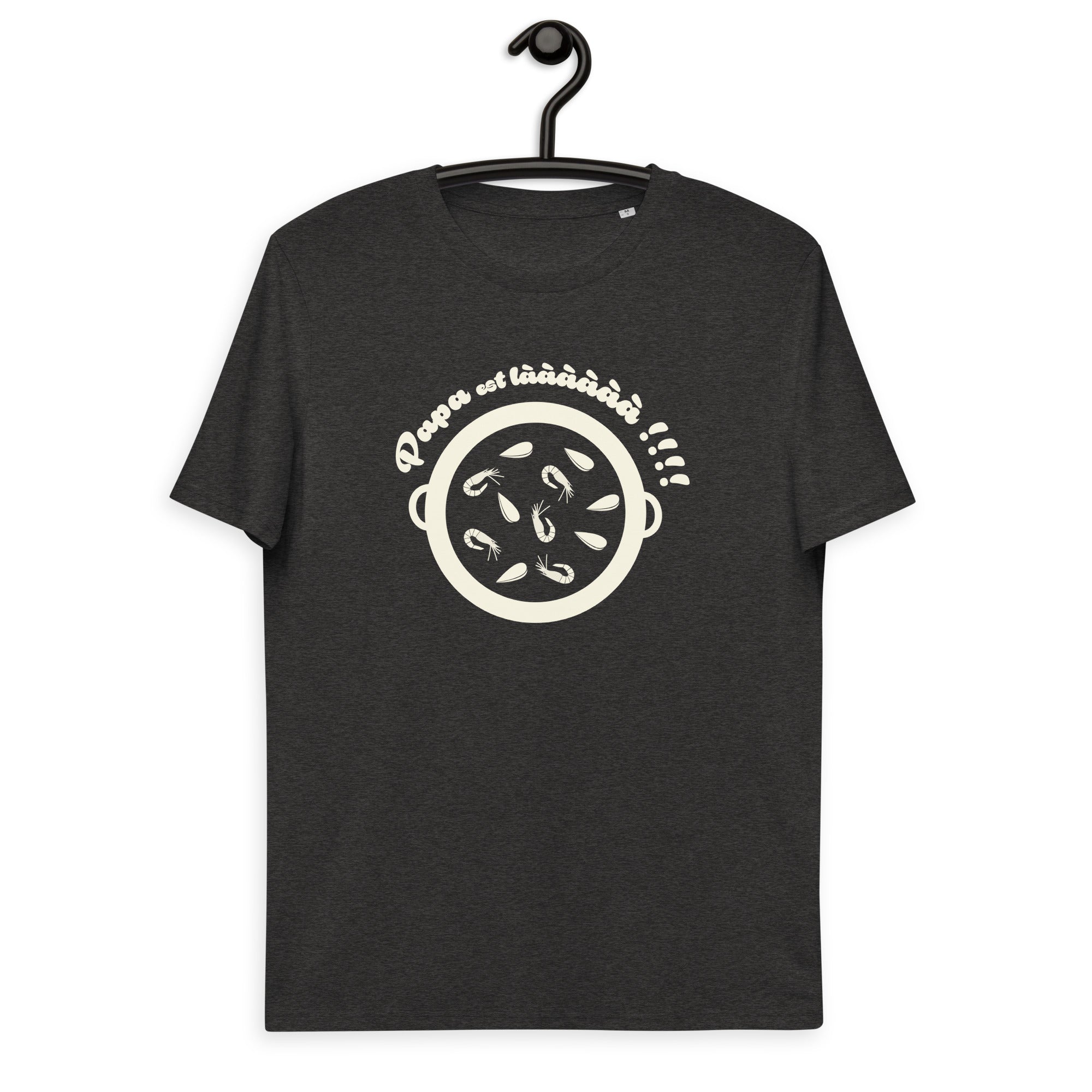 Papa est là - T-shirt unisexe en coton biologique