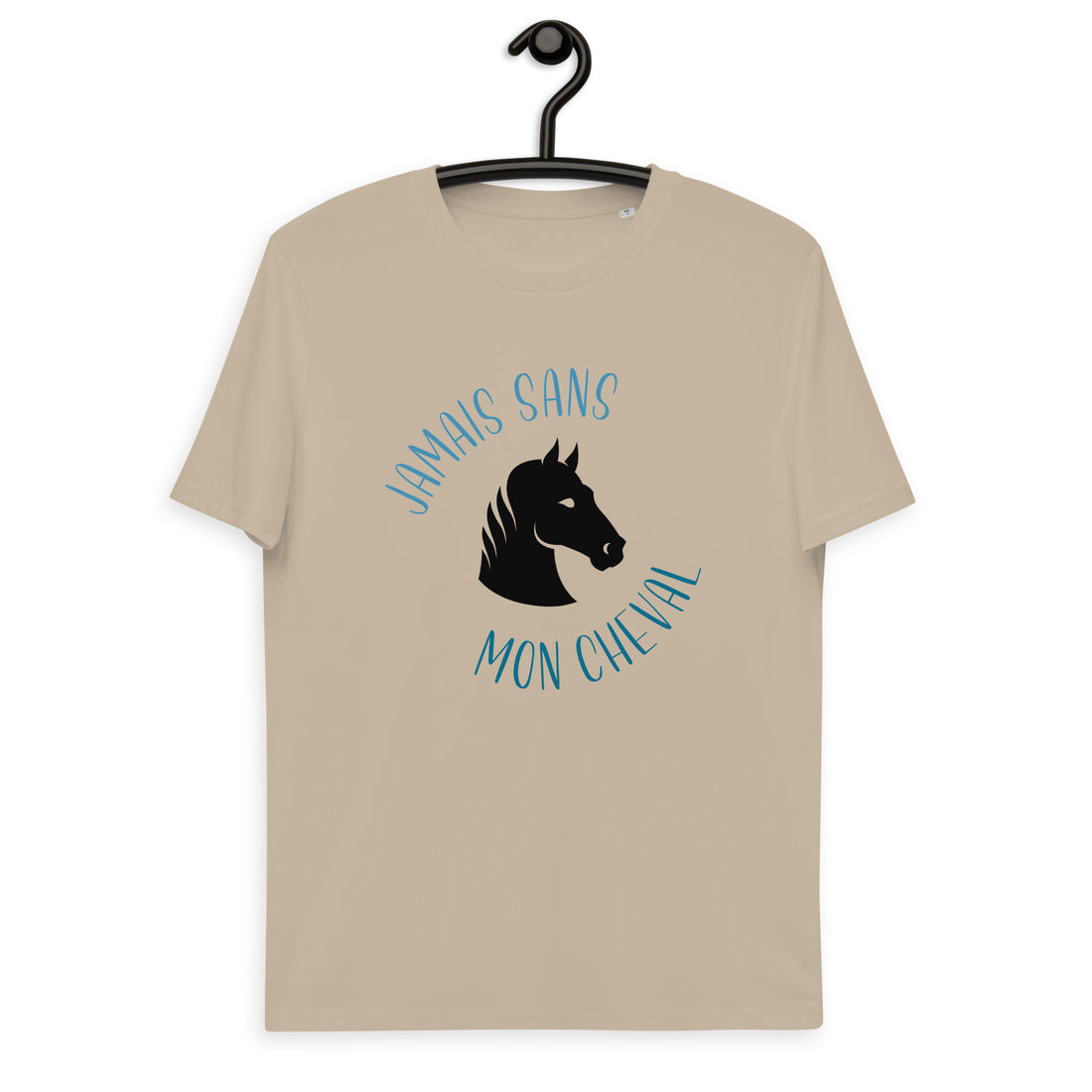 Jamais sans mon cheval - T-shirt unisexe en coton biologique