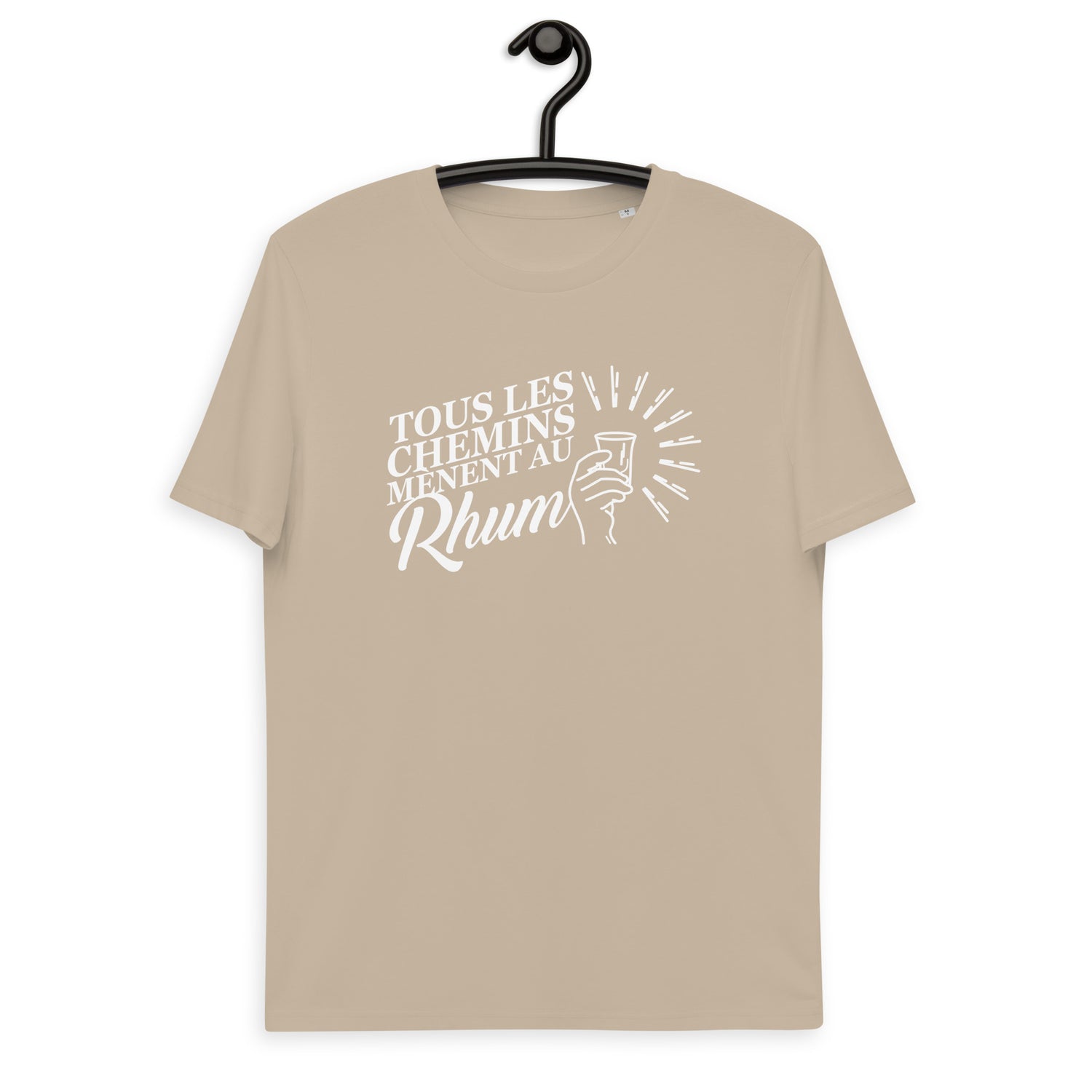 Tous les chemins mènent au Rhum - T-shirt unisexe en coton biologique