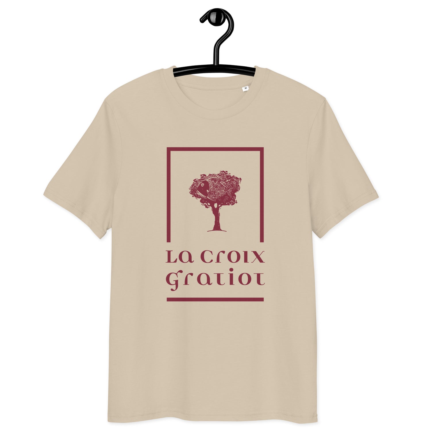 La Croix Gratiot - T-shirt unisexe en coton biologique - Imp. Coeur uniquement