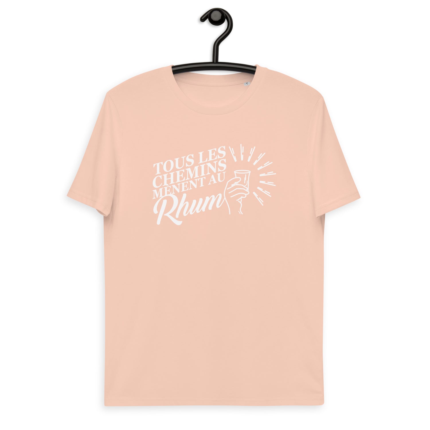 Tous les chemins mènent au Rhum - T-shirt unisexe en coton biologique
