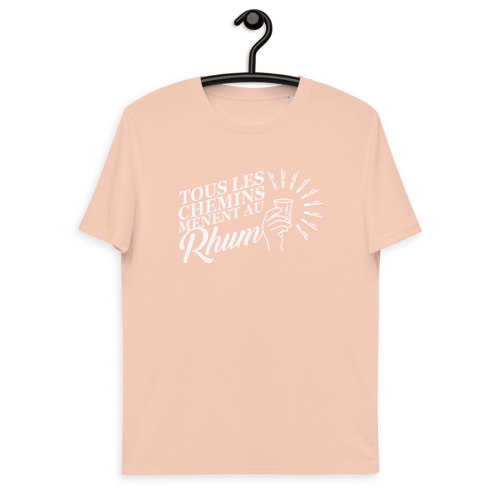 Tous les chemins mènent au Rhum - T-shirt unisexe en coton biologique