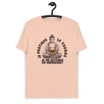 Je pratique le yogras -T-shirt unisexe en coton biologique