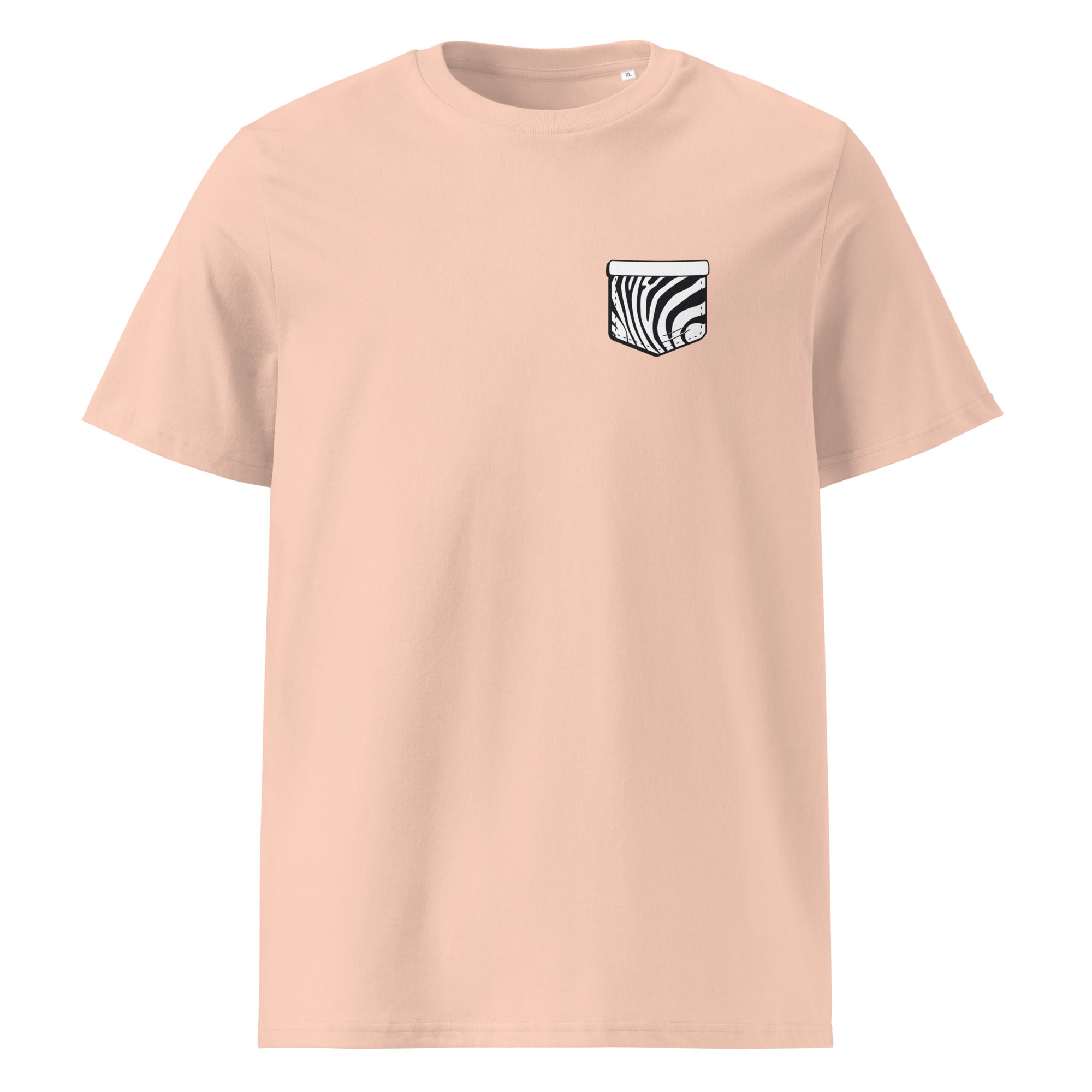 Zebre Pocket - T-shirt unisexe en coton biologique