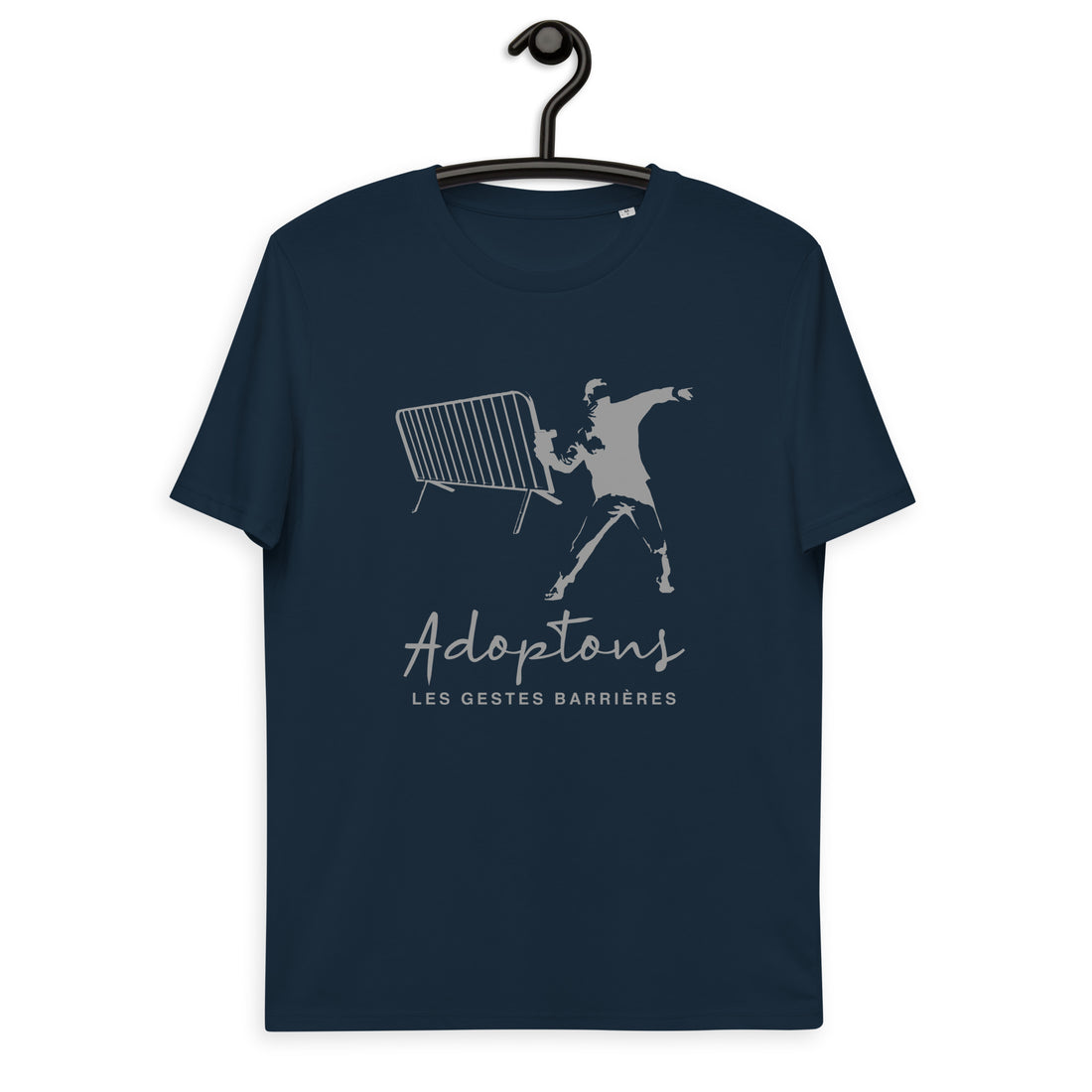 Les gestes barrières - T-shirt unisexe en coton biologique