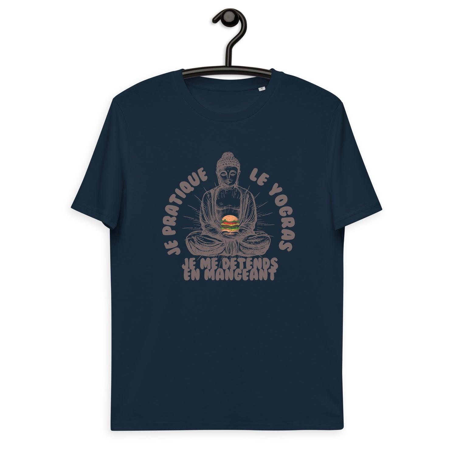 Je pratique le yogras -T-shirt unisexe en coton biologique
