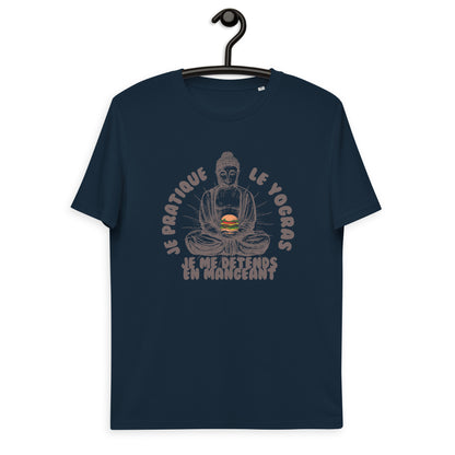Je pratique le yogras -T-shirt unisexe en coton biologique