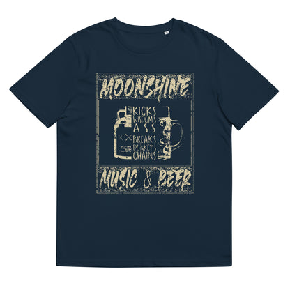 Luke L Duke - Moonshine - T-shirt unisexe en coton biologique