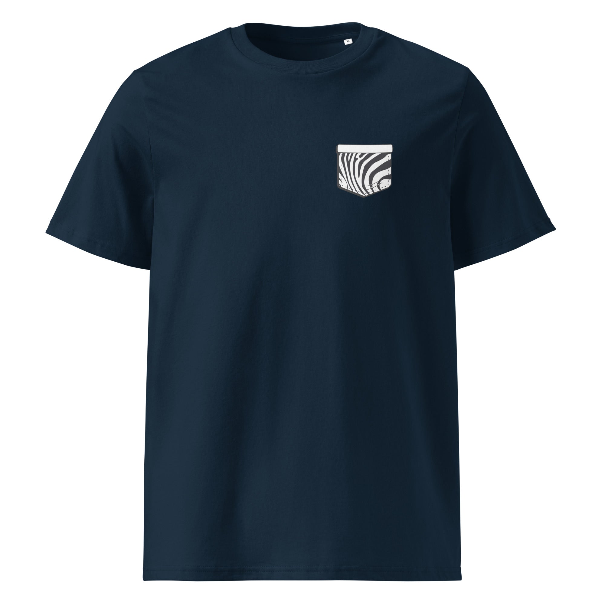Zebre Pocket - T-shirt unisexe en coton biologique