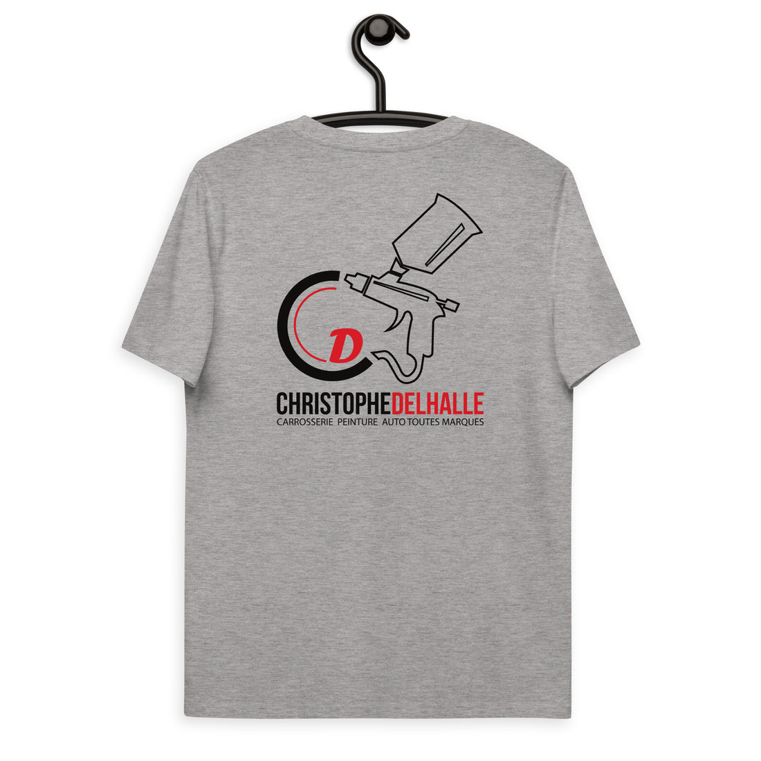 Christophe Delhalle - T-shirt unisexe en coton biologique - Coeur et Dos