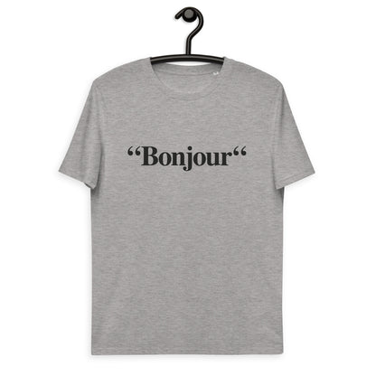 &quot;Bonjour&quot; - T-shirt unisexe en coton biologique