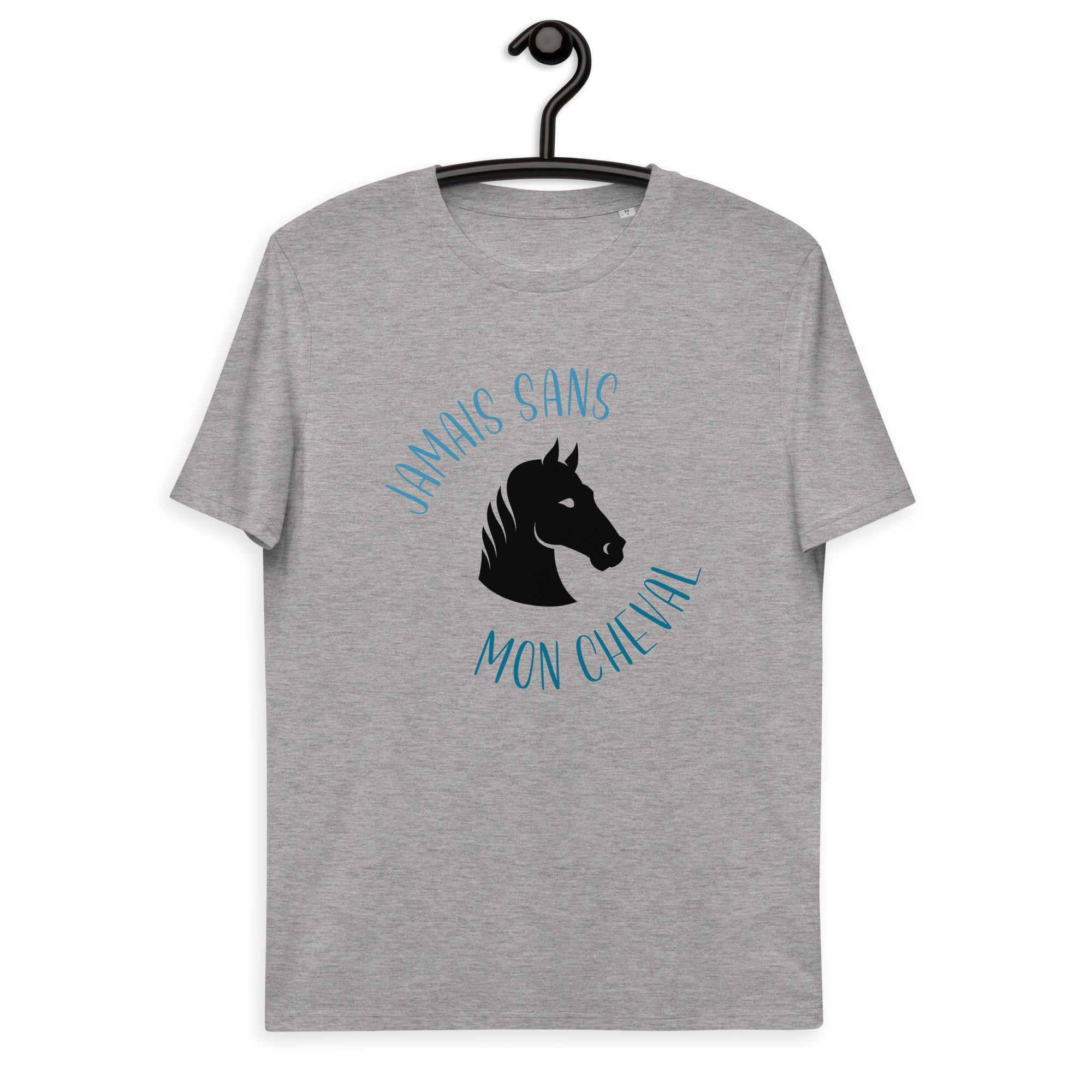 Jamais sans mon cheval - T-shirt unisexe en coton biologique