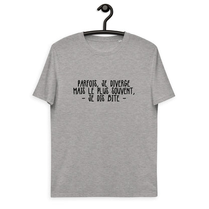 Parfois, je diverge - T-shirt unisexe en coton biologique