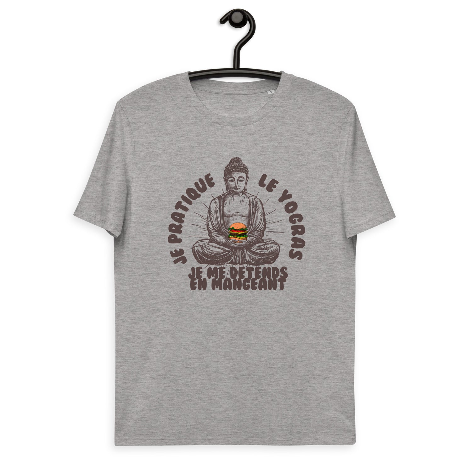 Je pratique le yogras -T-shirt unisexe en coton biologique
