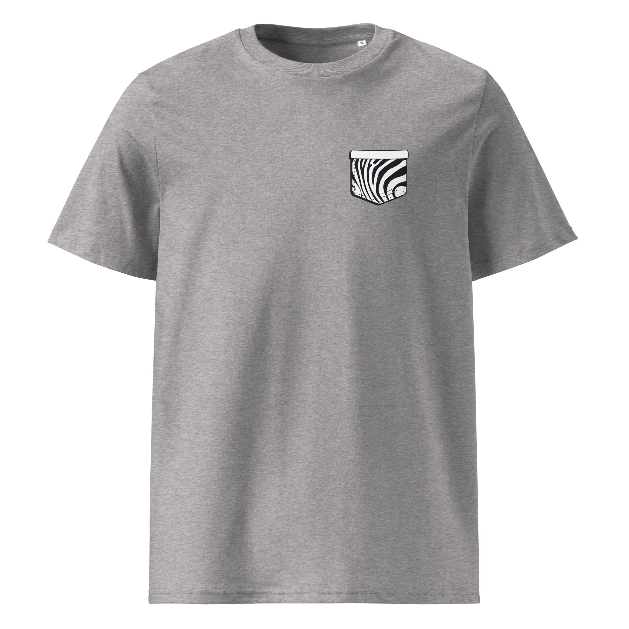 Zebre Pocket - T-shirt unisexe en coton biologique