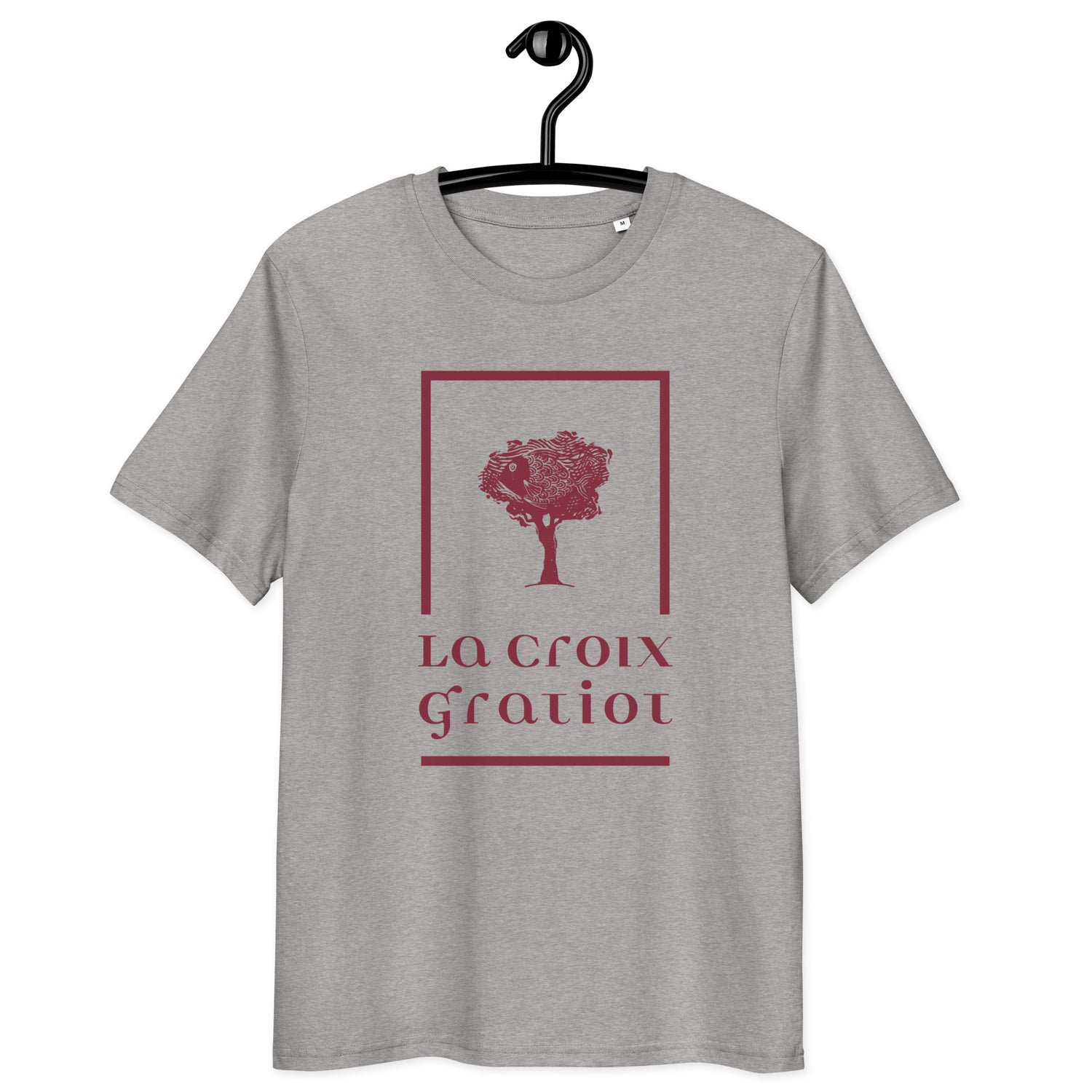 La Croix Gratiot - T-shirt unisexe en coton biologique - Imp. Coeur uniquement