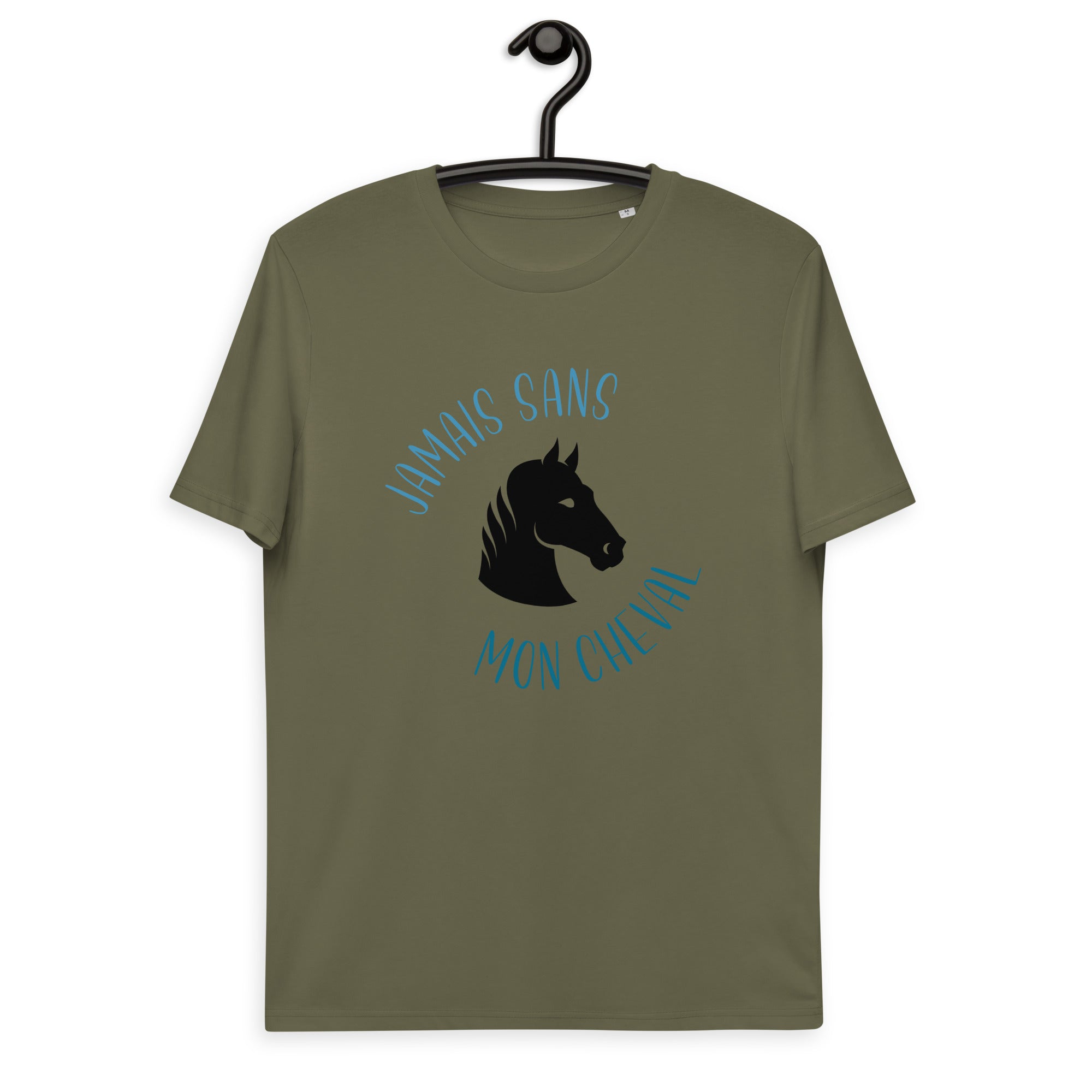 Jamais sans mon cheval - T-shirt unisexe en coton biologique