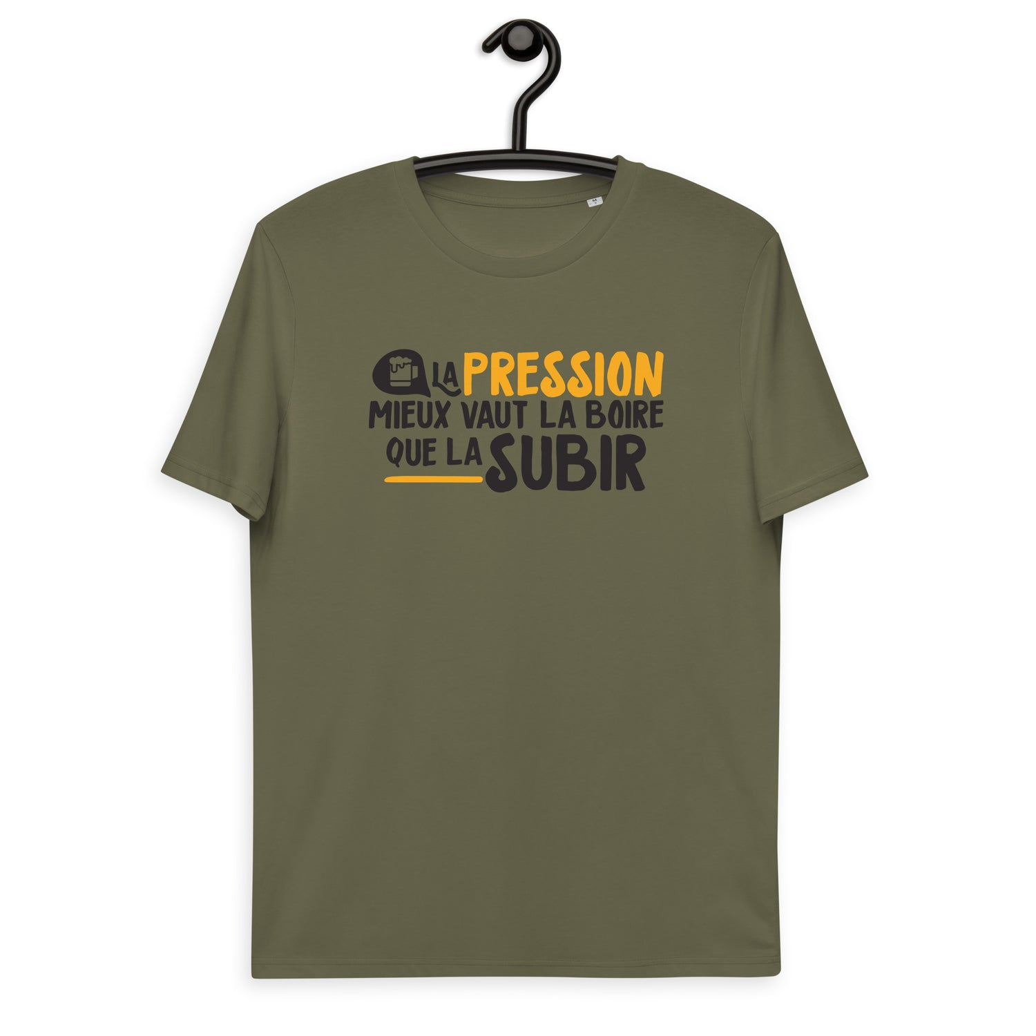 La pression mieux vaut la boire - T-shirt unisexe en coton biologique