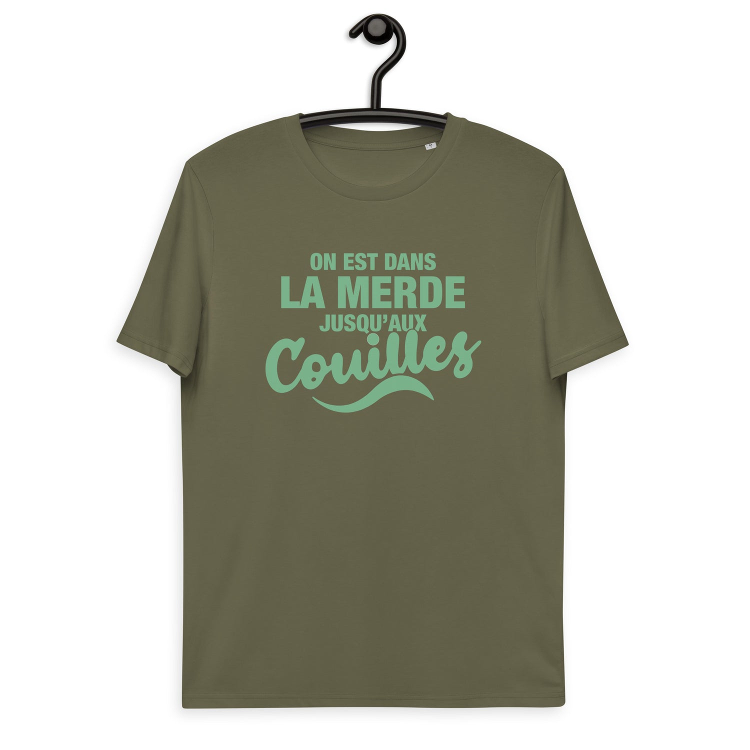 Dans la merde - T-shirt unisexe en coton biologique