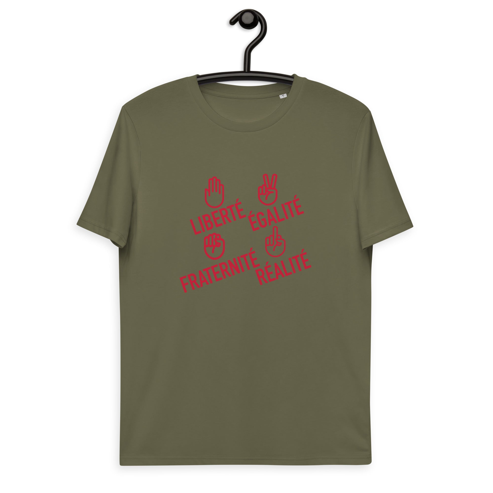 Liberté égalité fraternité réalité  - T-shirt unisexe en coton biologique