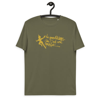 Ne grandissez pas  -  T-shirt unisexe en coton biologique